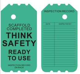 Variety of Durable General Pvc Safety Tags 