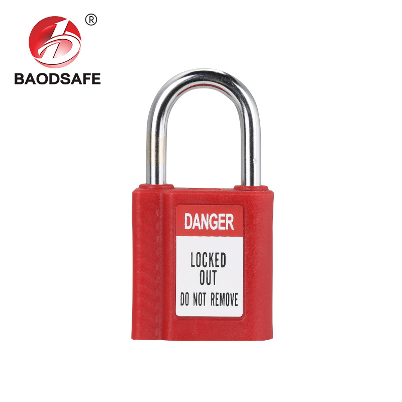 One-PIece Steel Shackle Safety Padlock