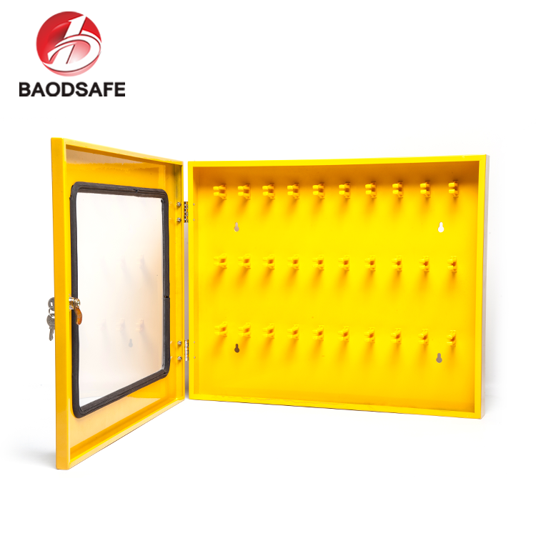 Yellow Safety Padlock Metal Lockout Station 