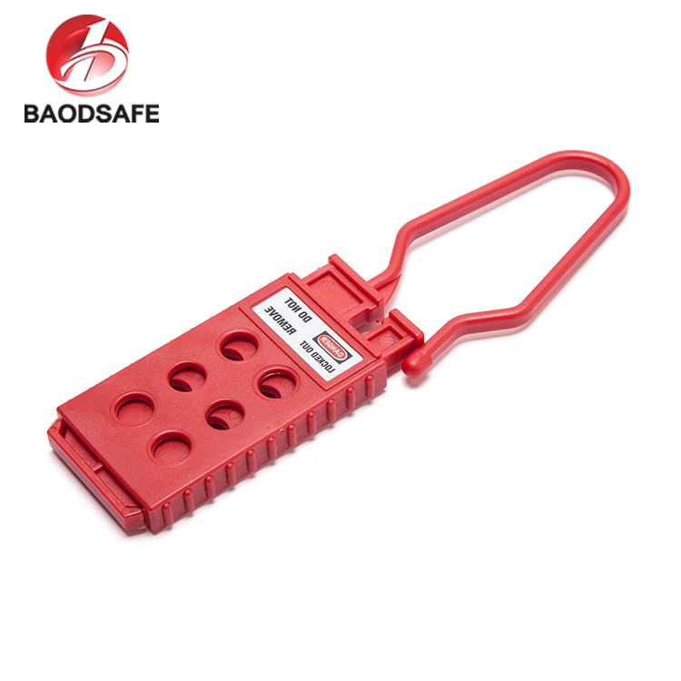 Industrial High Security Padlock Red Nylon Hasp Lockout 