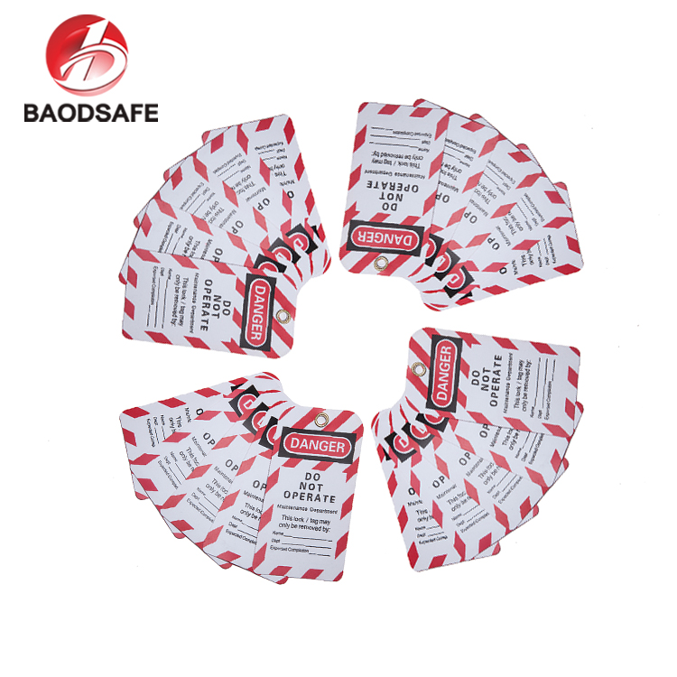 Durable Pvc General Safety Tags Red 